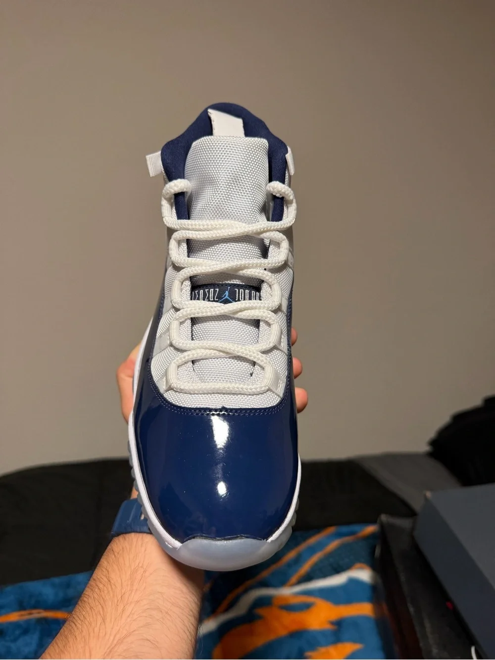 Jordan 11 Retro High 'Win Like '82' White/Blue Men’s 378037-123